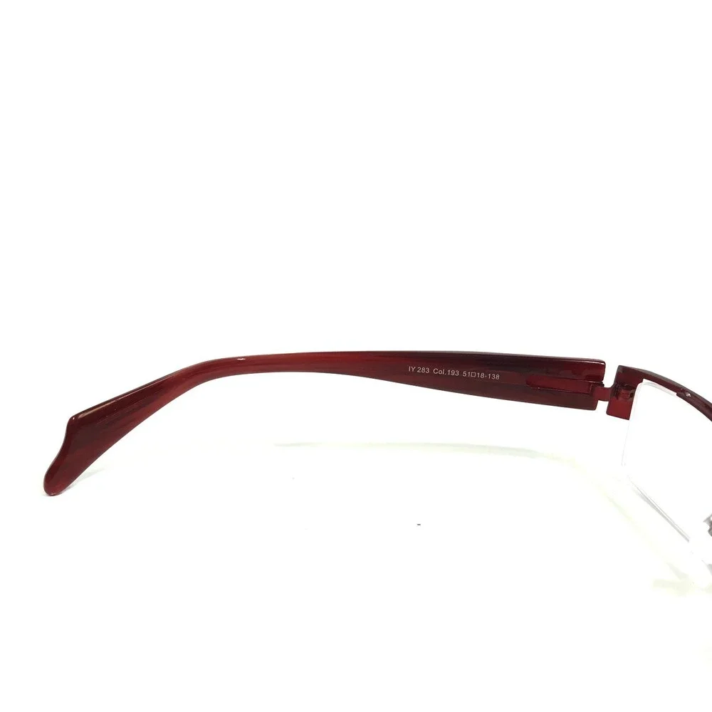 Iyoko-Inyake Eyeglasses Frames IY283 Col.193 Black Red Rectangular 51-18-138